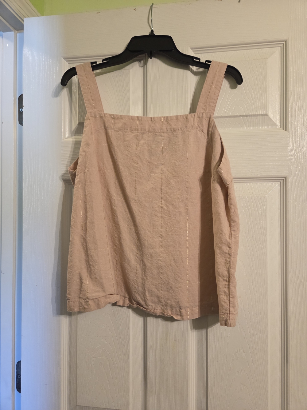 Liz Claiborne Blush Pink Square Neck Cotton Cami